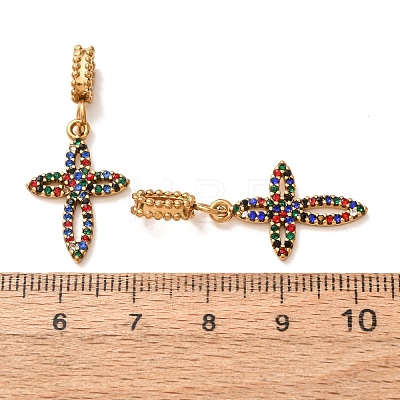 304 Stainless Steel Rhinestone Pendants RB-CBA5CCB-05F-G-1