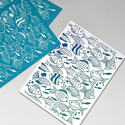 Silk Screen Printing Stencil DIY-WH0341-137-1