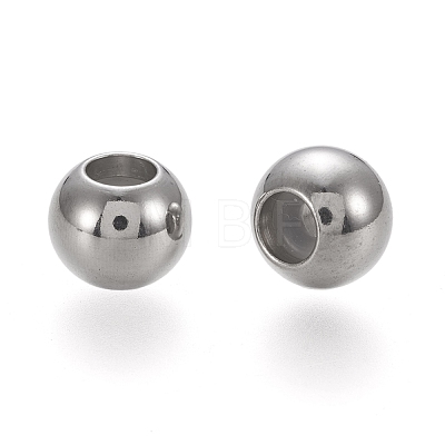 202 Stainless Steel Beads X-STAS-K204-02A-P-1