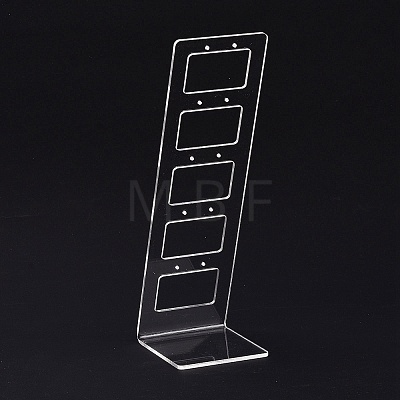 Transparent Acrylic Earrings Display Stands EDIS-G014-01-1