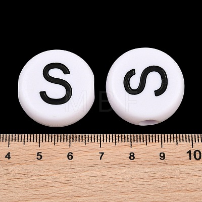 Opaque Acrylic European Beads AC-CBA3BDD-01S-1