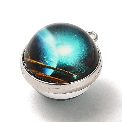 Galaxy Theme Luminous Glass Ball Pendants GLAA-D021-01P-04-1