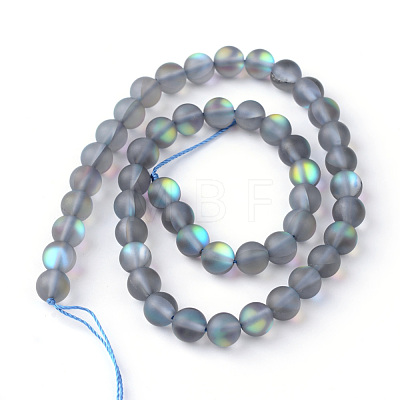 Synthetic Moonstone Beads Strands X-G-R375-8mm-A03-1
