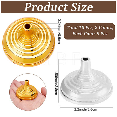 10Pcs 2 Colors Plastic Stick Flag Holder KY-CP0001-32-1