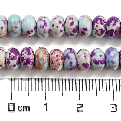 Synthetic Imperial Jasper Dyed Beads Strands G-D077-E01-02B-1