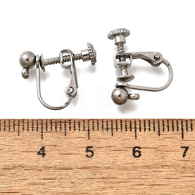 316 Stainless Steel Clip-on Earring Findings EJEW-R019-01P-1