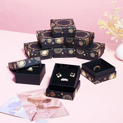 10Pcs Sun Moon Star Printed Cardboard Gift Boxes CBOX-TA0001-21A-1