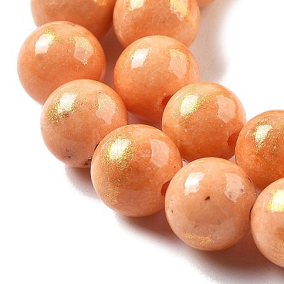 Natural Mashan Jade Beads Strands G-A255-A01-01J-1