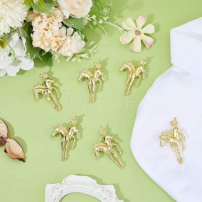 Horse Alloy Lapel Pin Brooches JEWB-WH0020-124-1