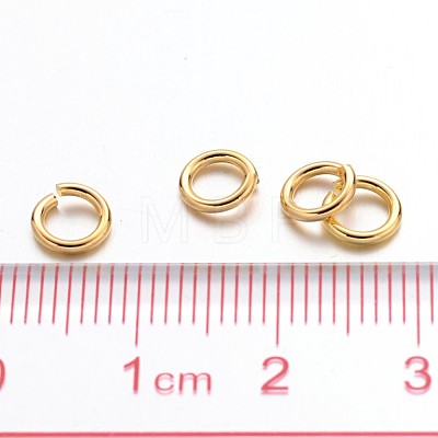 90pcs Golden Color Brass Jump Rings X-JRC6MM-G-1
