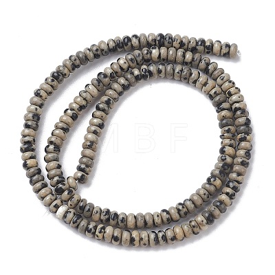 Natural Dalmatian Jasper Beads Strands G-H292-A09-02-1