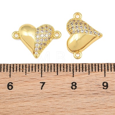 Brass Micro Pave Clear Cubic Zirconia Connestor Charms CU-CBAB3AD-02G-03-1