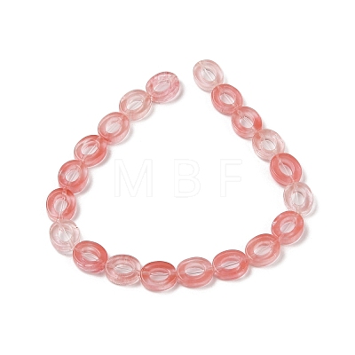 Cherry Quartz Glass Beads Strands G-M439-A09-01-1