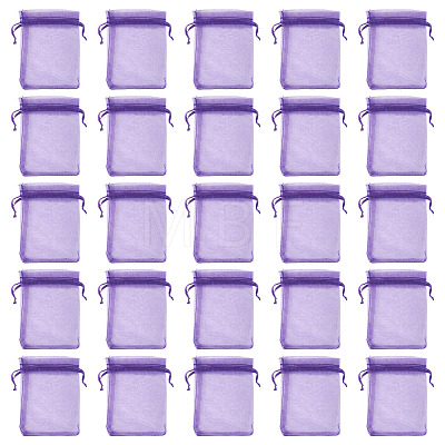 50Pcs Organza Bags Jewellery Storage Pouches Wedding Favour Party Mesh Drawstring Gift OP-TA0001-16A-1