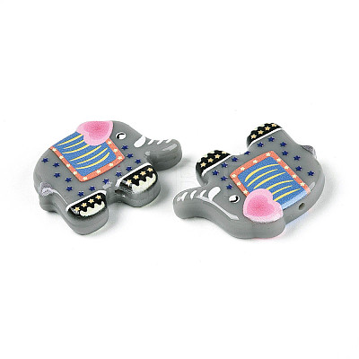 Printed Opaque Resin Beads RESI-N043-06B-1