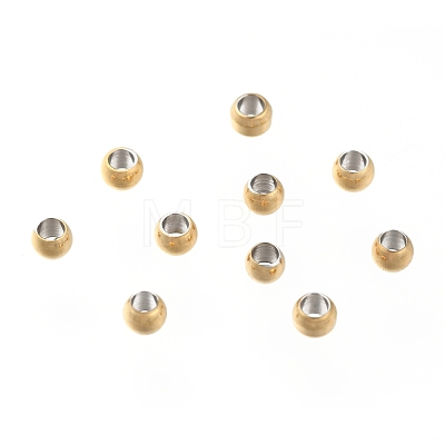 Vacuum Plating 304 Stainless Steel Spacer Beads STAS-L222-42A-G-1