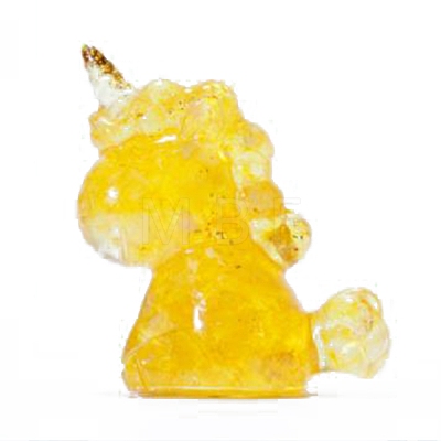 Unicorn Resin Figurines DJEW-PW0012-034E-1