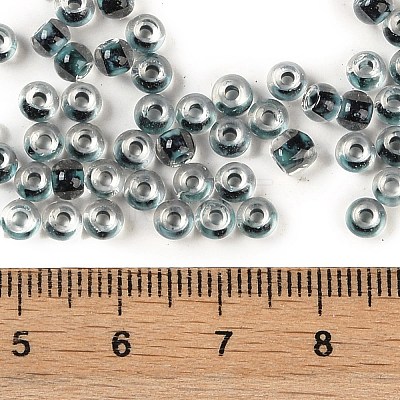 Transparent Inside Colours Glass Seed Beads SEED-A032-04R-1