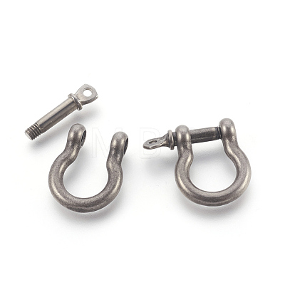 304 Stainless Steel Screw D-Ring Anchor Shackle Clasps STAS-E446-29AS-1