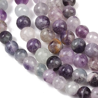 Natural Fluorite Beads Strands G-P530-B04-02A-1