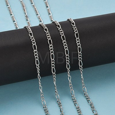 Iron Handmade Chains Figaro Chains Mother-Son Chains CHSM005Y-N-1