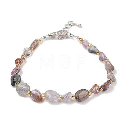 Natural Auralite Beads Bracelets for Women BJEW-H623-02S-13-1