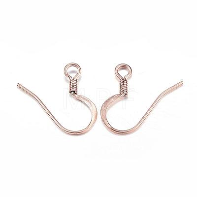 Ion Plating(IP) 304 Stainless Steel French Earring Hooks STAS-G127-12RG-1