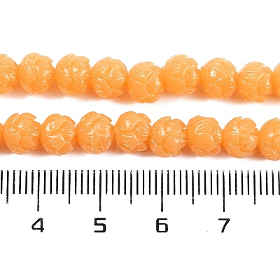 Synthetic Coral Carved Beads Strands CORA-C003-01B-1