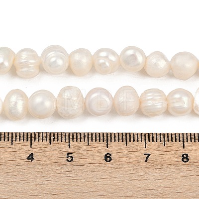 Natural Cultured Freshwater Pearl Beads Strands PEAR-I007-07X-10A-1