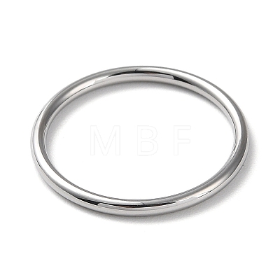 Non-Tarnish 304 Stainless Steel Simple Plain Band Finger Ring for Women Men RJEW-F152-01F-P-1