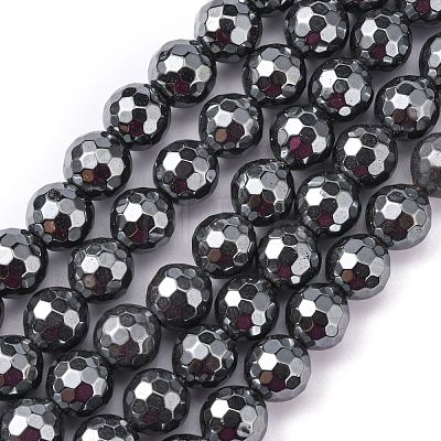 Non-Magnetic Synthetic Hematite Beads Strands HEMA-10D-4-1