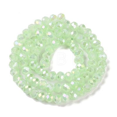 Baking Electroplate Glass Beads Strands DGLA-A039-J8mm-B10-1