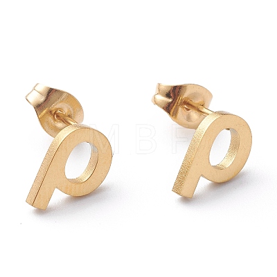 Ion Plating(IP) 304 Stainless Steel Stud Earrings STAS-Z028-A-12G-1