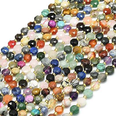 Natural & Synthetic Mixed Gemstone Beads Strands G-C116-A44-02A-1