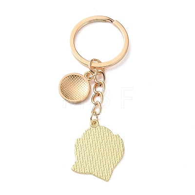 Football Theme Alloy & Enamel Keychains AL-A001-01C-G-1