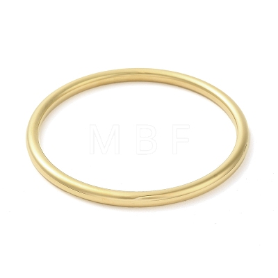 Ion Plating(IP) 304 Stainless Steel Simple Roung Ring Bangles for Women BJEW-F461-01E-G-1
