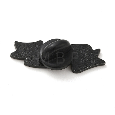 Black Alloy Brooches JEWB-I029-01EB-02-1