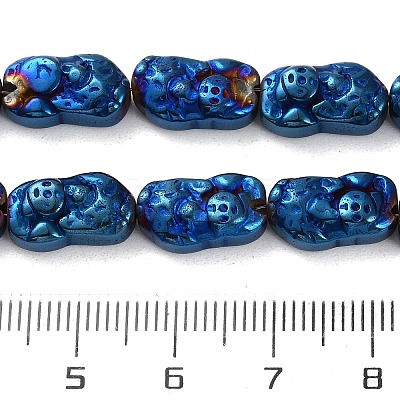 Electroplated Synthetic Non-magnetic Hematite Beads Strands G-F767-03-1