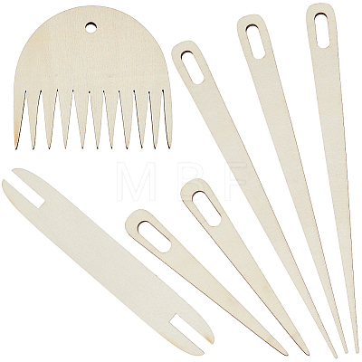 1Bag Plywood Wooden Weaving Looms Kit TOOL-CY0001-05-1