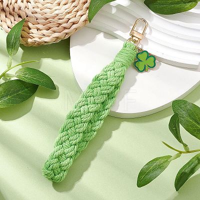 Handmade Woven Cotton Pendant Decorations HJEW-JM02795-01-1