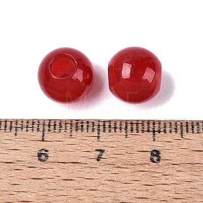 Natural White Jade European Beads G-Q607-01A-11-1