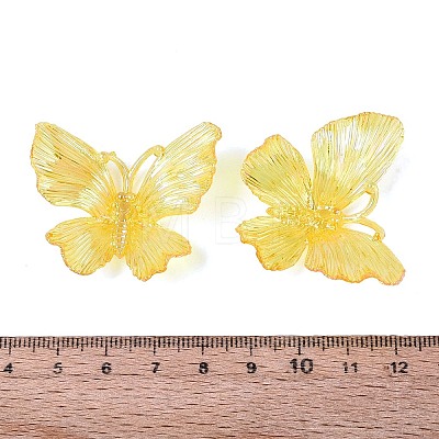 Transparent Plastic Pendants KY-N025-44E-1