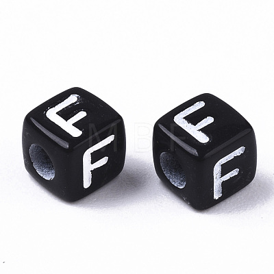 Opaque Acrylic Beads X-SACR-N002-01F-1
