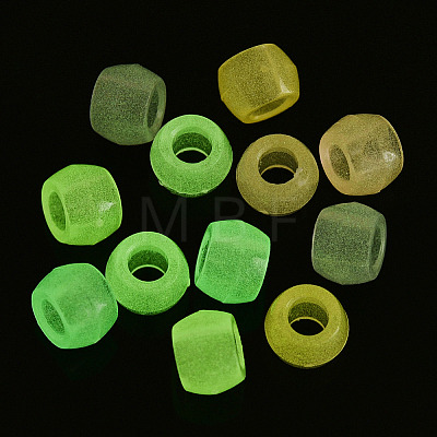 Transparent Luminous Acrylic Beads OACR-N137-34-1