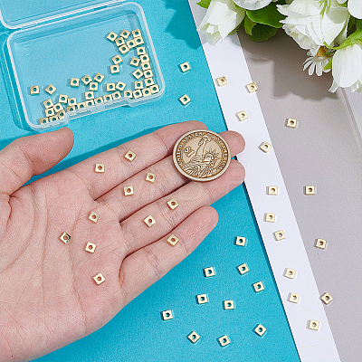 80Pcs Brass Spacer Beads KK-UN0005-10-1