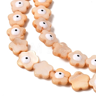 Dyed Natural Freshwater Shell Beads Strands SHEL-A006-03B-1