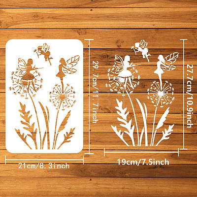 Plastic Drawing Painting Stencils Templates DIY-WH0396-634-1
