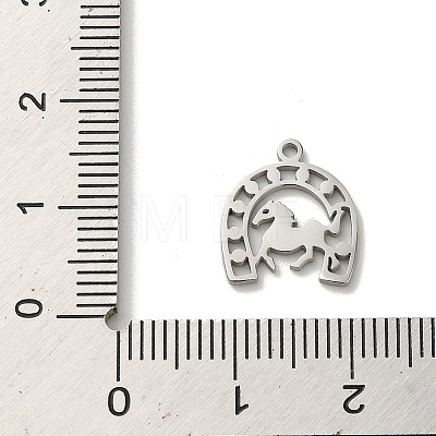 Non-Tarnish 304 Stainless Steel Charms STAS-O005-17P-1