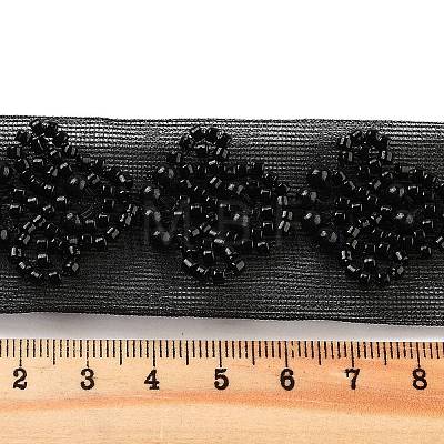 Polyester Flower Lace Trims OCOR-A007-05-1