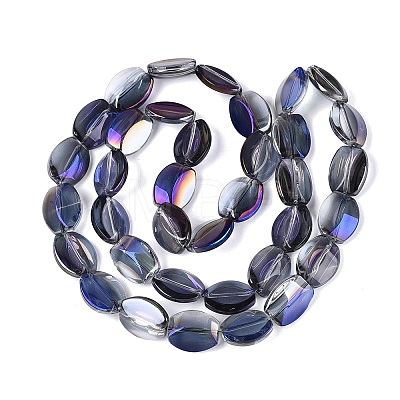 Electroplate Glass Beads Strands EGLA-Q134-02A-B03-1